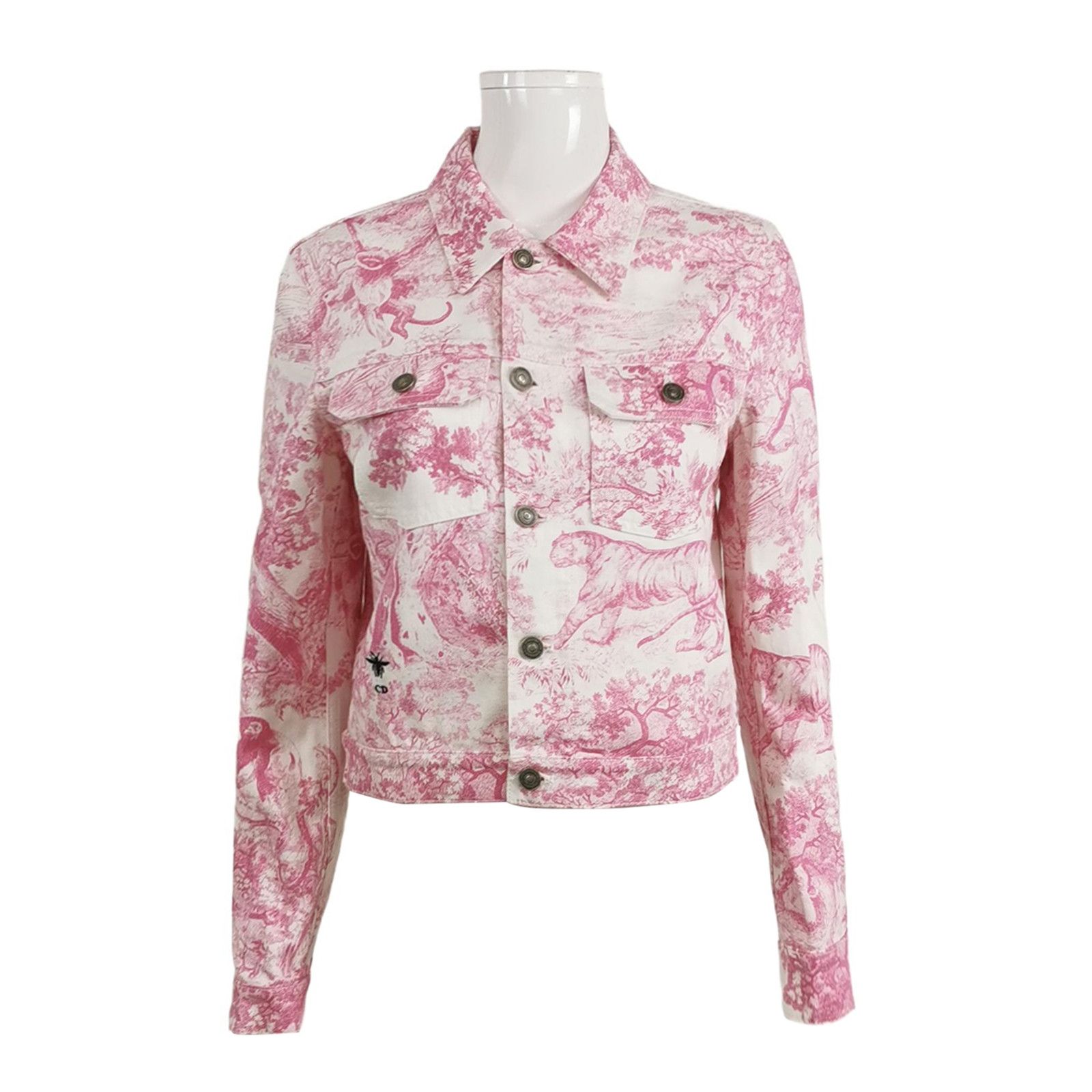 Dior Dior Dioriviera Toile Print Denim Jacket Size M / US 6-8 / IT 42-44 - 1 Thumbnail