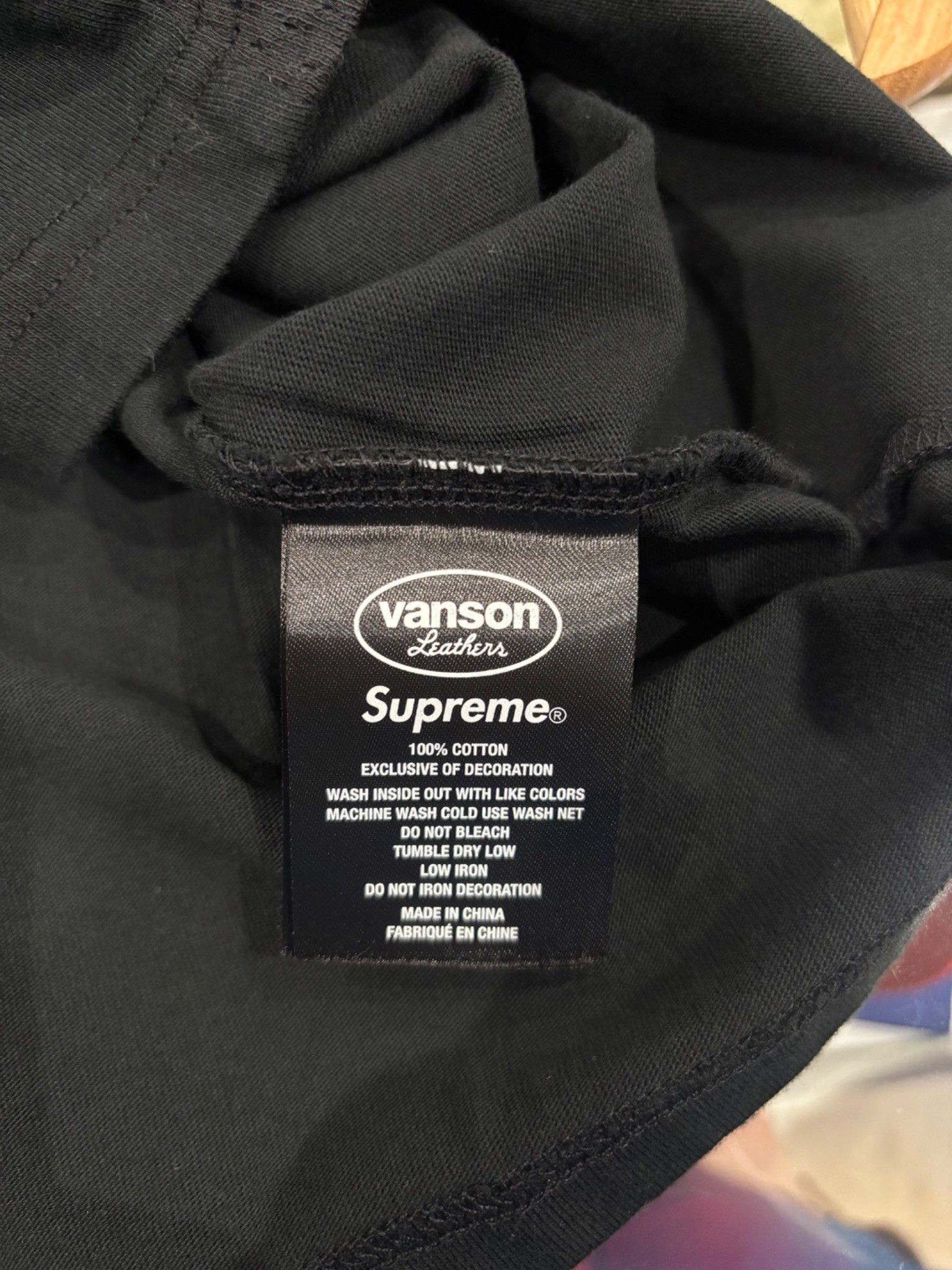 Supreme Supreme Vanson Leathers L/S Top Black Size US M / EU 48-50 / 2 - 7 Thumbnail
