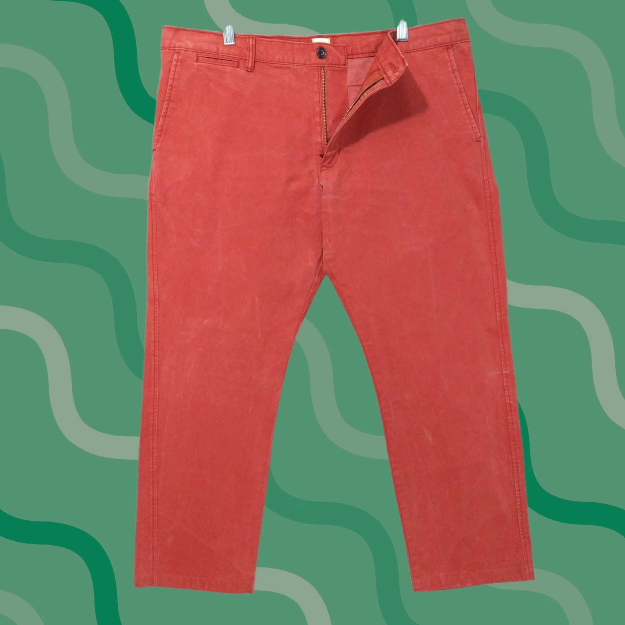 Lands' End Lands' End Pants Mens 38x32 Pink Canvas 1963 Straight Fit Flat Front Cotton G28 chinos | Mens | Pants | 38x32 | Pink | Cotton | Canvas | Straight Fit Size US 38 / EU 54 - 1 Thumbnail