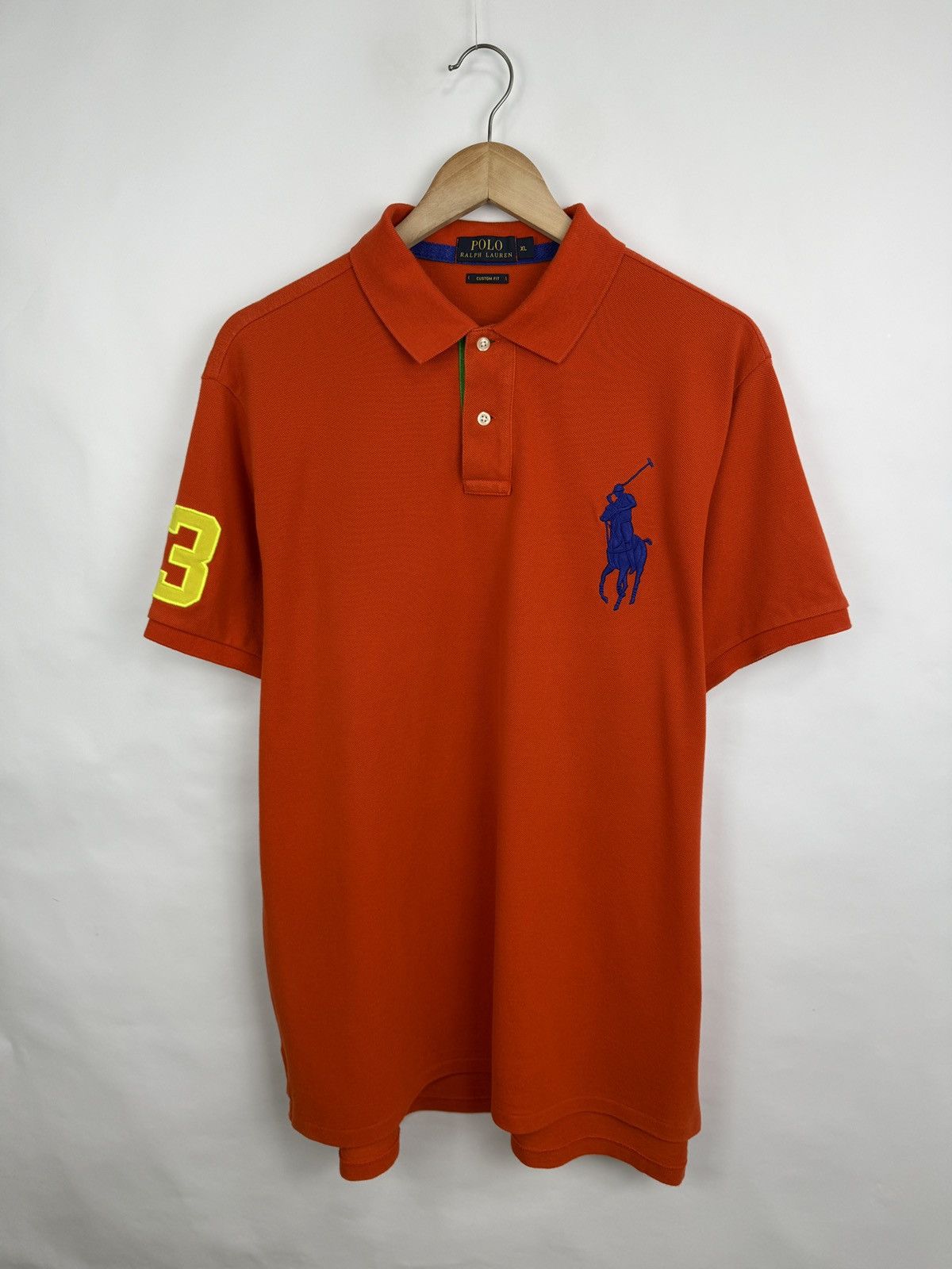 Polo Ralph Lauren 🇺🇸 Polo Ralph Lauren Big Pony Custom Fit Polo T-Shirt Rare Size US XL / EU 56 / 4 - 3 Thumbnail