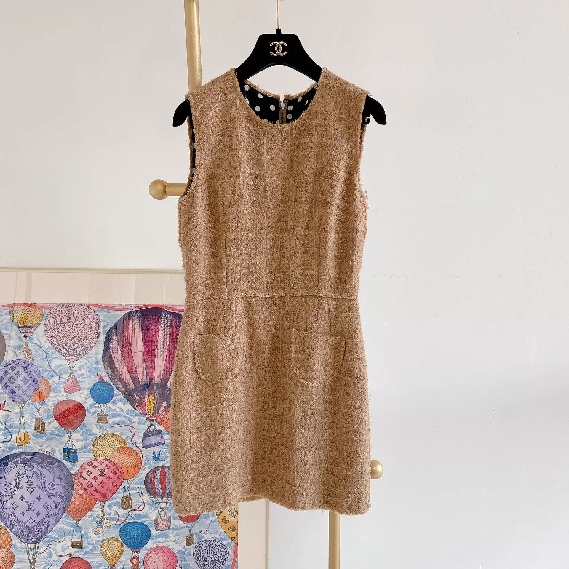 Dolce & Gabbana DG brown woven dress 40 Size S / US 4 / IT 40 - 1 Thumbnail