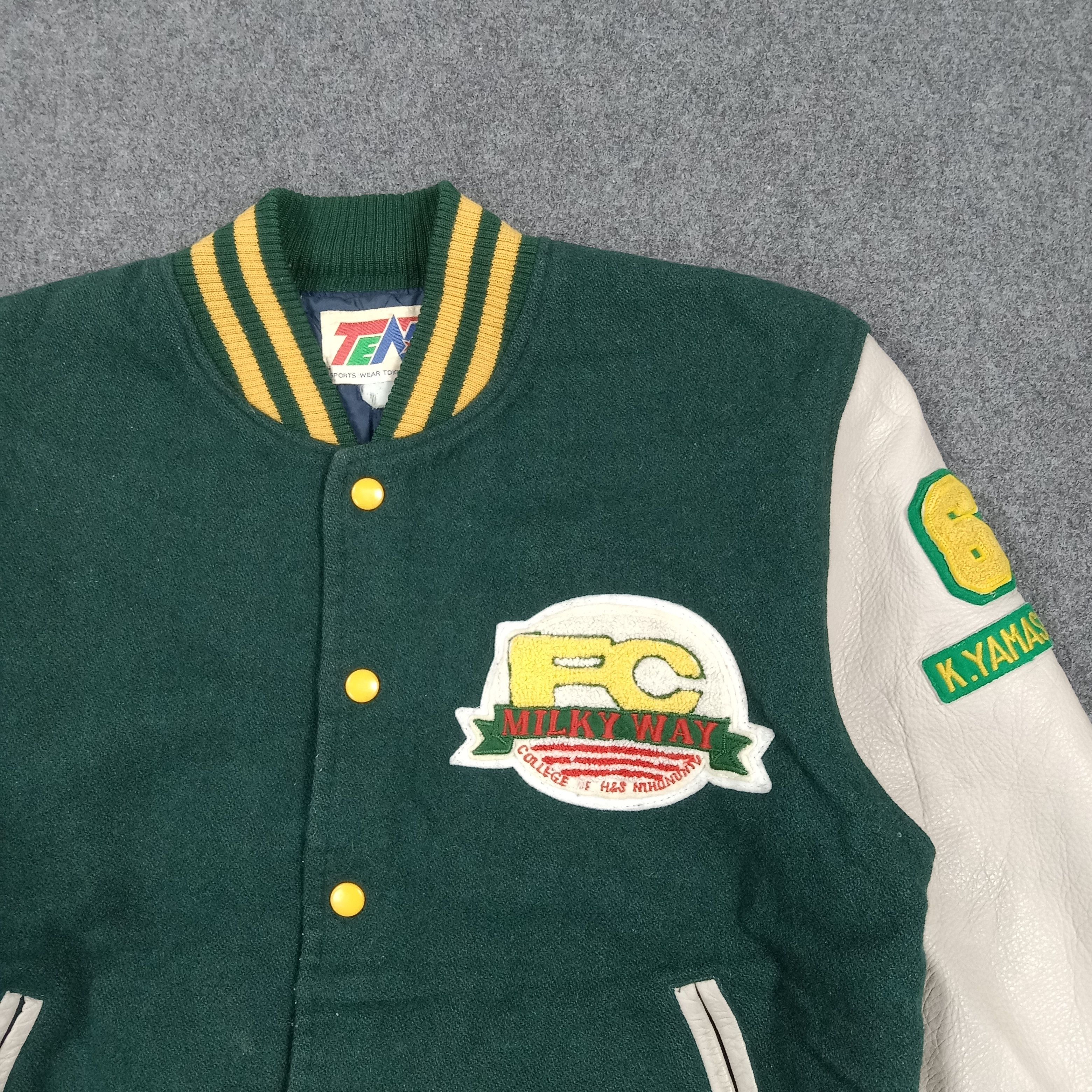 Japanese Brand Milky Way Football Club Varsity Letterman Jacket C291N23 Size US M / EU 48-50 / 2 - 4 Thumbnail