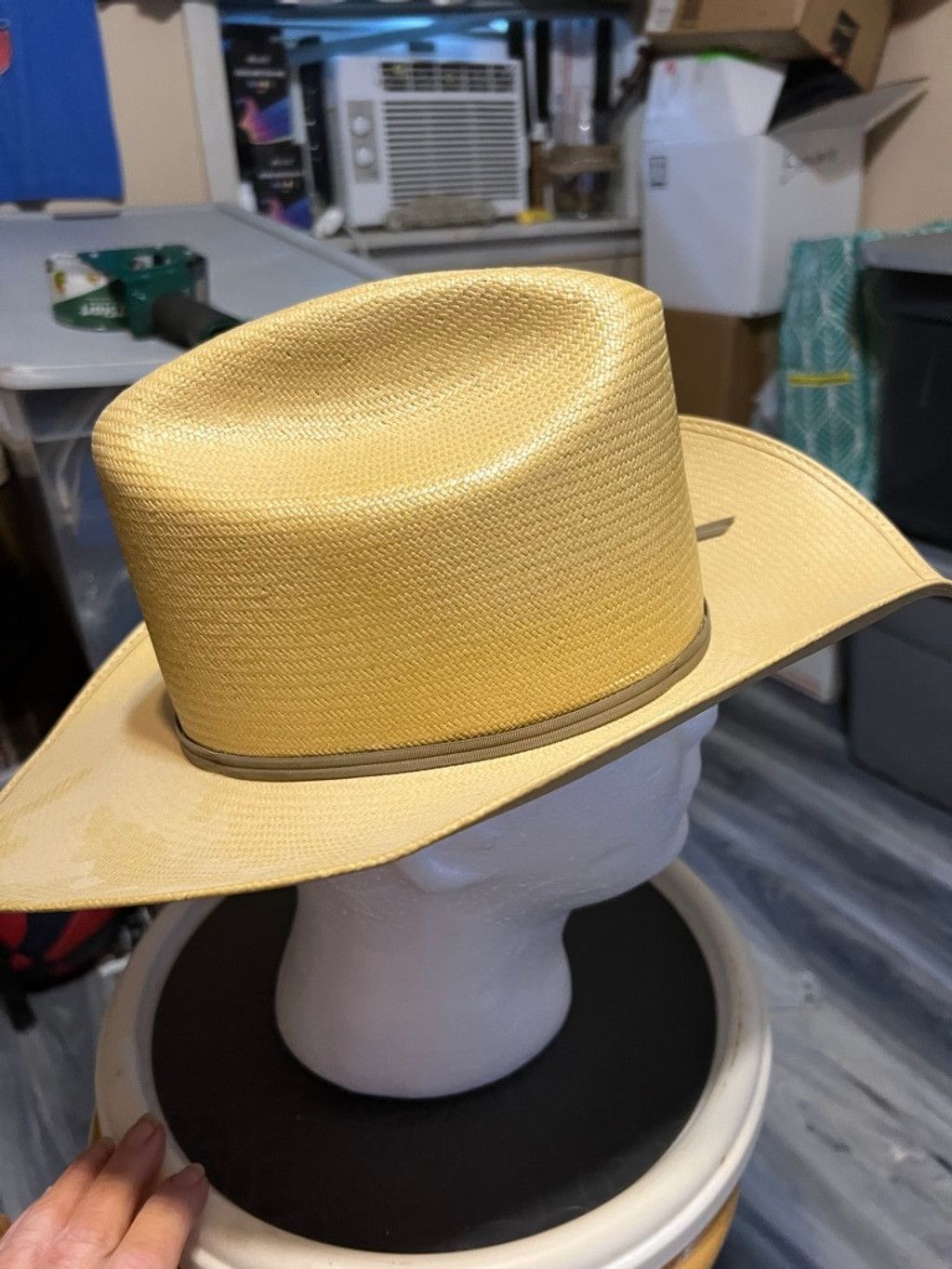 The Unbranded Brand Men's Unbranded Cowboy Hat, One Size, Beige Size 42 - 4 Thumbnail