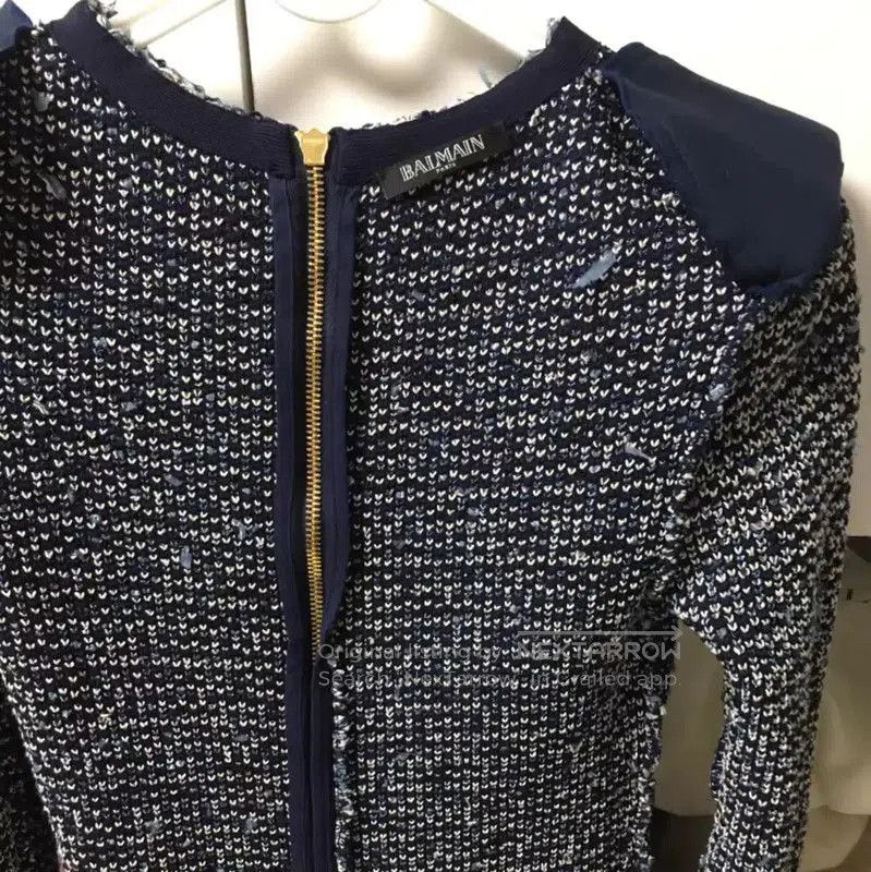 Balmain Balmain Multicolor Cotton Blend Dress for Women . Size XS / US 0-2 / IT 36-38 - 5 Thumbnail