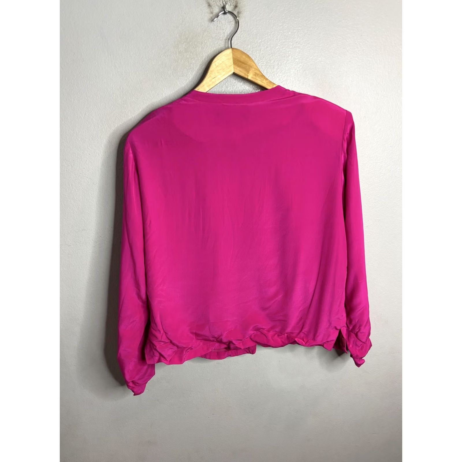 Vintage Rita Stevens Collection Jacket Womens Small Pink Sequin Satin Zip Party Evening Size S / US 4 / IT 40 - 4 Thumbnail