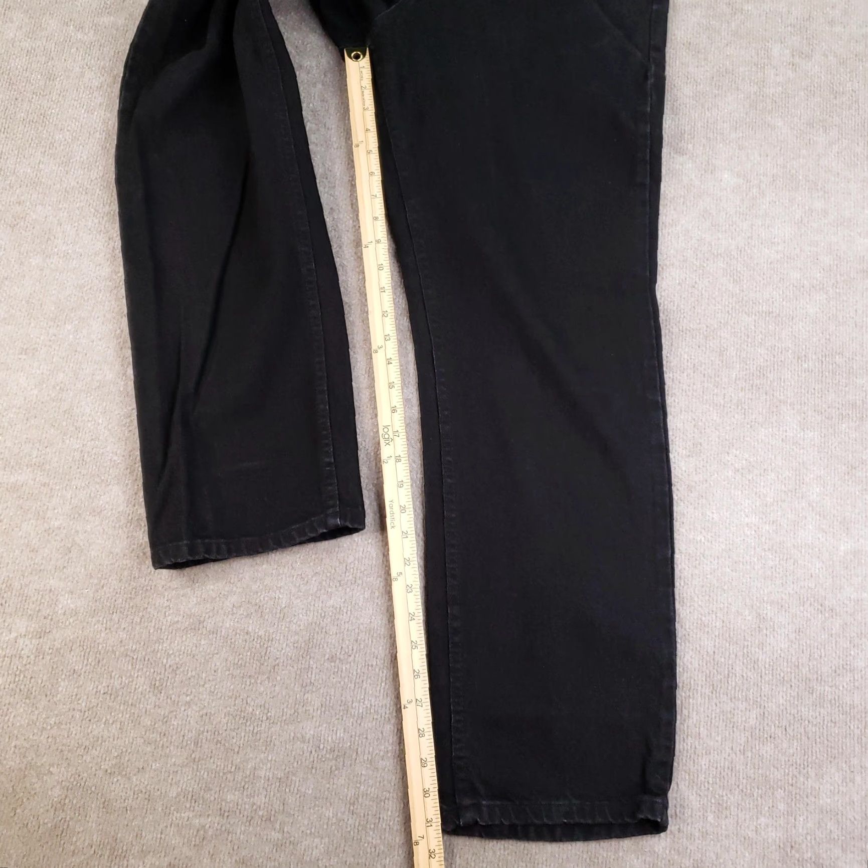 Lee VINTAGE Lee Jeans Men 38x32 (36x31) Black Straight Fit Classic Casual Y2K Lee Genuine Jeans Mens Regular 38 Black Denim Pockets Zip Cotton Cotton Size US 38 / EU 54 - 3 Thumbnail
