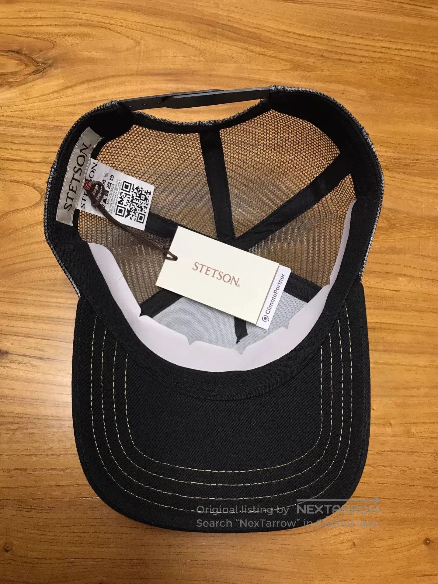 Stetson Stetson Black Trucker Cap w/ Gold Logo. Size ONE SIZE - 6 Thumbnail
