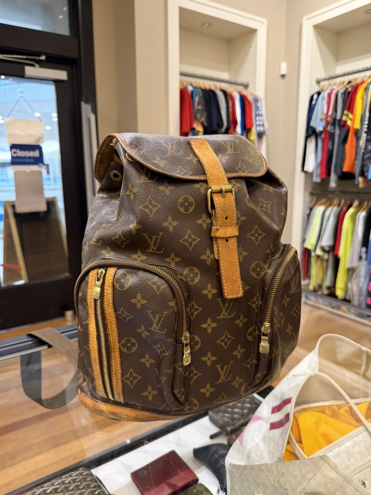 louis vuitton bosphore backpack size Monogram Canvas Sac A Dos LOUIS VUITTON Monogram Canvas Sac