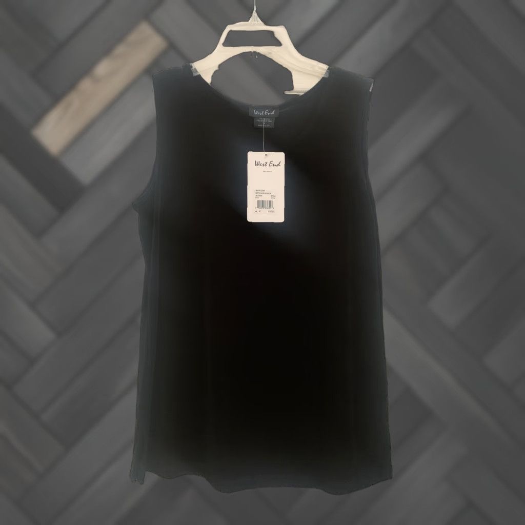 Vintage West End Black Sleeveless Blouse M User: West End Black Sleeveless Blouse M Size M / US 6-8 / IT 42-44 - 1 Thumbnail