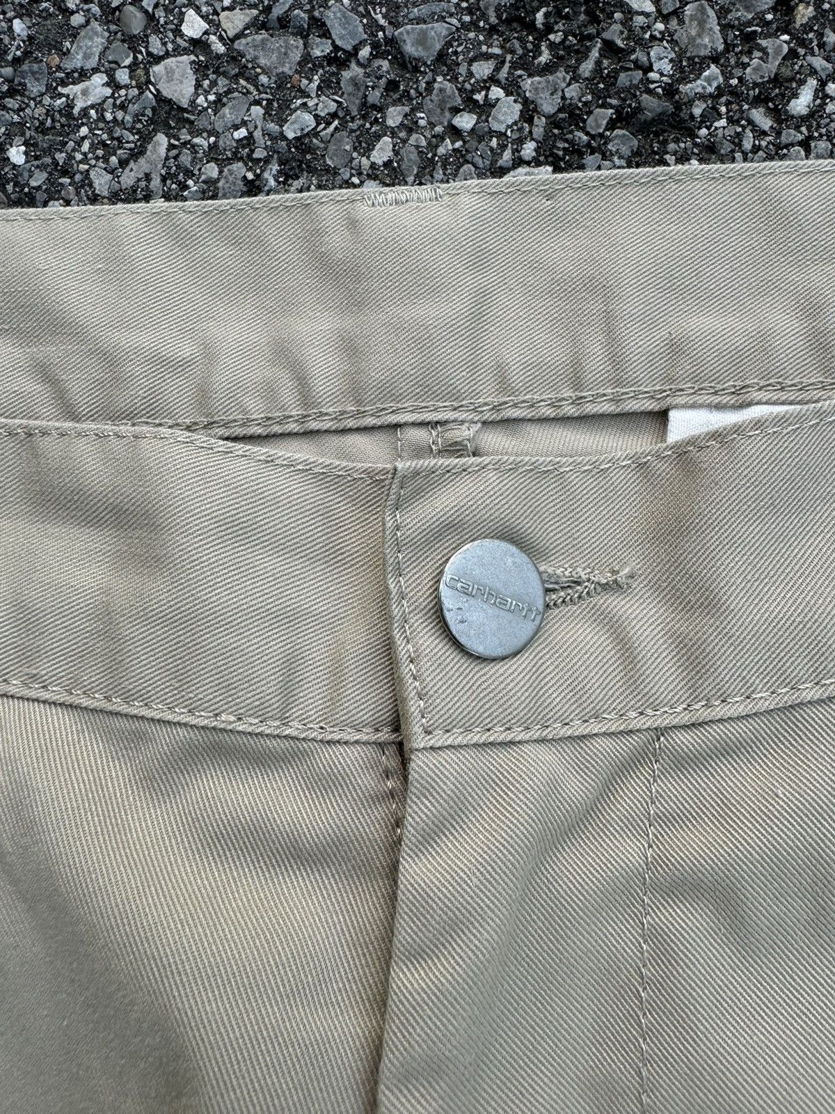 Carhartt × Vintage Carhartt shorts jorts beige vintage logo rap skate y2k Size US 31 - 5 Thumbnail