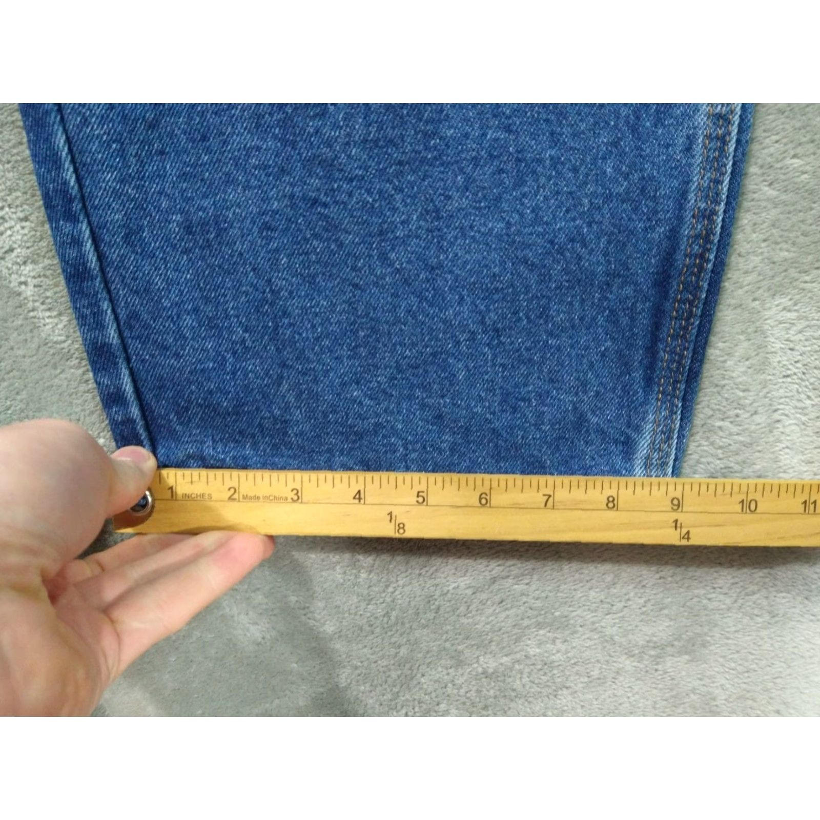Wrangler VINTAGE Wrangler Jeans Men 44x30 Blue Denim Riggs Workwear Flame Resistant Cat2 Lot of 2 Size US 44 / EU 60 - 6 Thumbnail