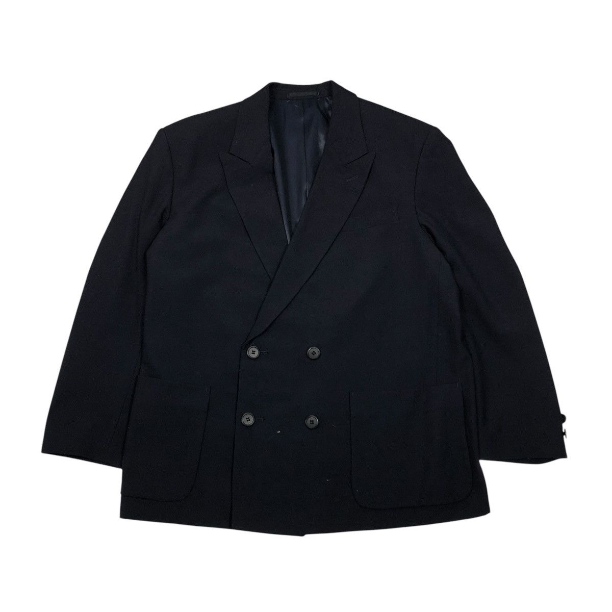 Yohji Yamamoto 🔥VINTAGE COATS JACKET YOHJI YAMAMOTO RAILWAY DOUBLE BREAST Size US M / EU 48-50 / 2 - 1 Thumbnail