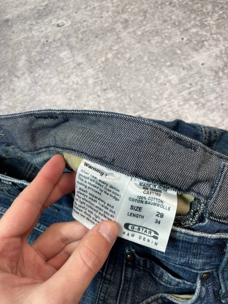 G-Star Vintage 00s G Star Raw Biker Concept Elwood Denim Jeans Y2K Size US 29 - 8 Thumbnail