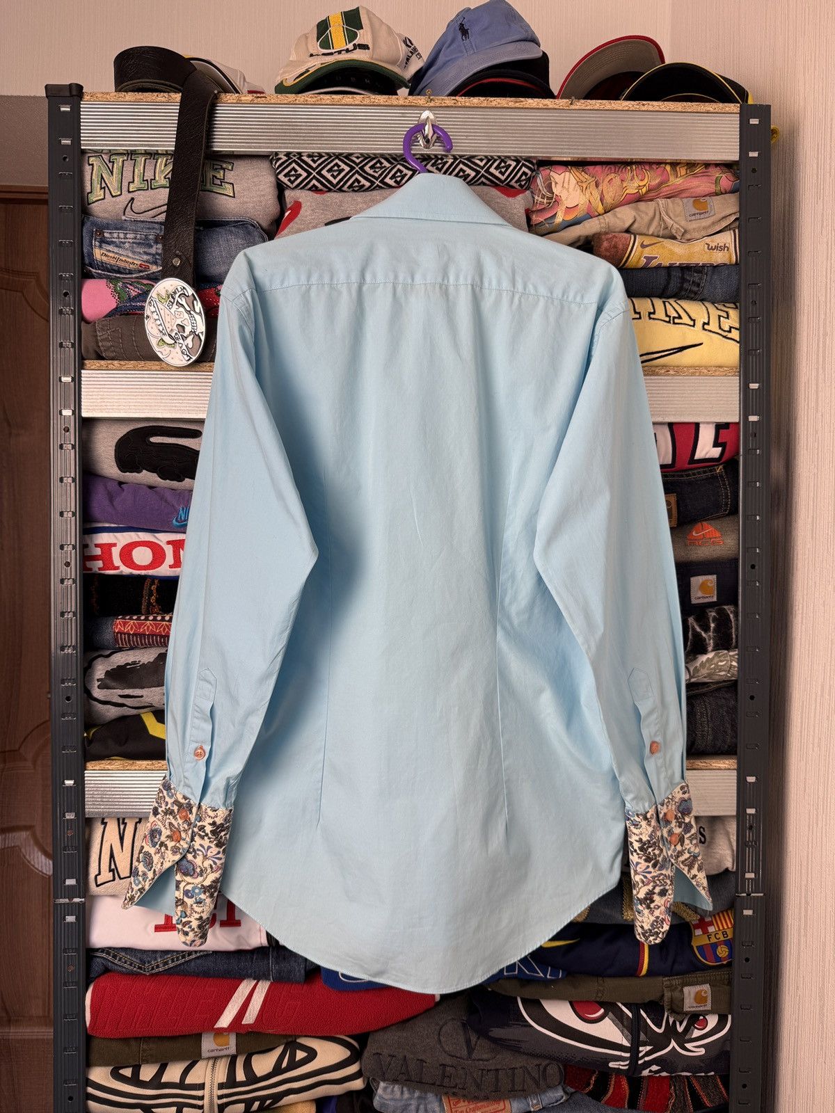 Dolce & Gabbana Dolce & Gabbana Painted Flower Button Up Shirt Tee Size US XL / EU 56 / 4 - 2 Thumbnail