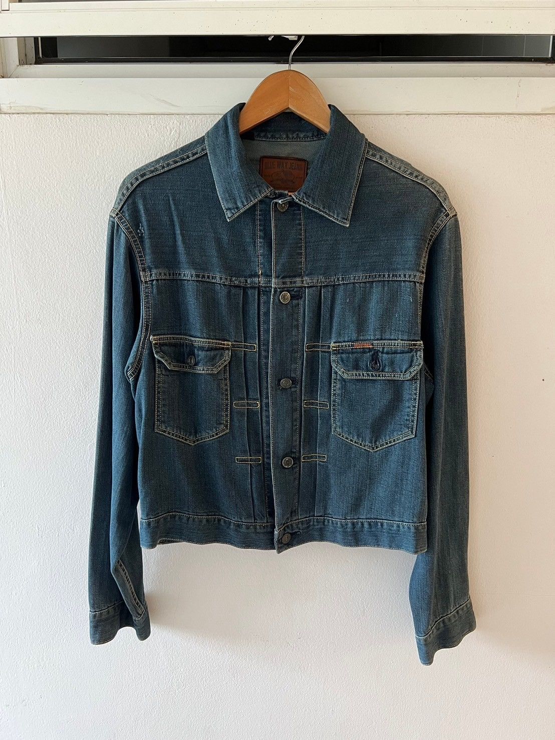Vintage Vintage 90s Blue Way Denim Jackets Size US S / EU 44-46 / 1 - 1 Thumbnail