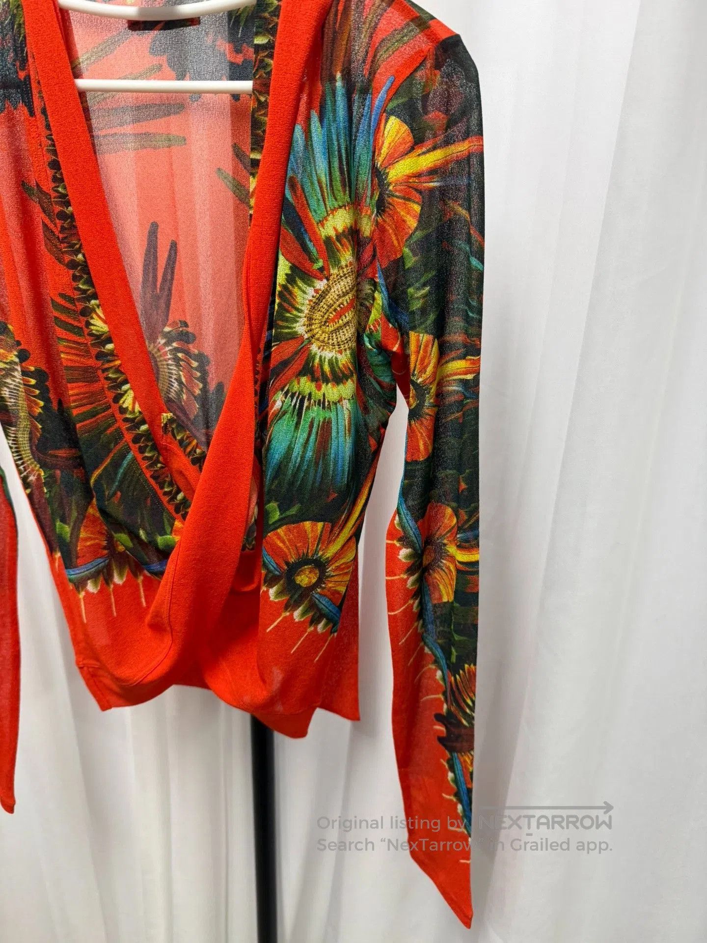 Jean Paul Gaultier Jean Paul Gaultier Mesh Wrap Tie Cardigan. Size S / US 4 / IT 40 - 2 Thumbnail