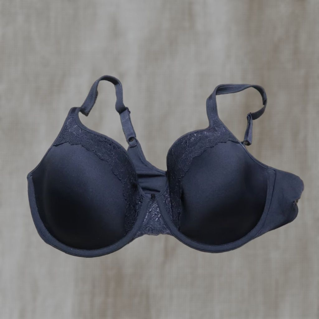 Vintage BALI Women's Full Coverage Underwire Bra C 40/90 Black Nylon Size ONE SIZE - 1 Thumbnail