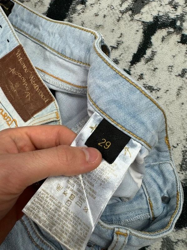Vivienne Westwood Vintage Vivienne Westwood Blue Logo Jeans 29 L Size 29" - 6 Thumbnail