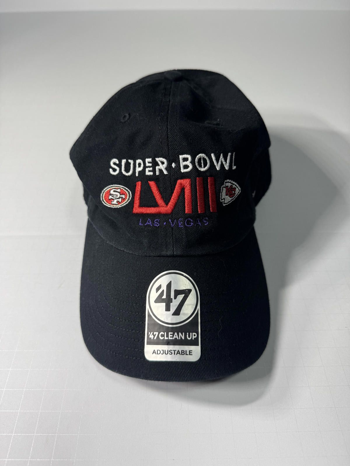 47 Brand NFL Hat Men's Black Super Bowl LVIII 47' 49ers Chiefs Size ONE SIZE - 1 Thumbnail