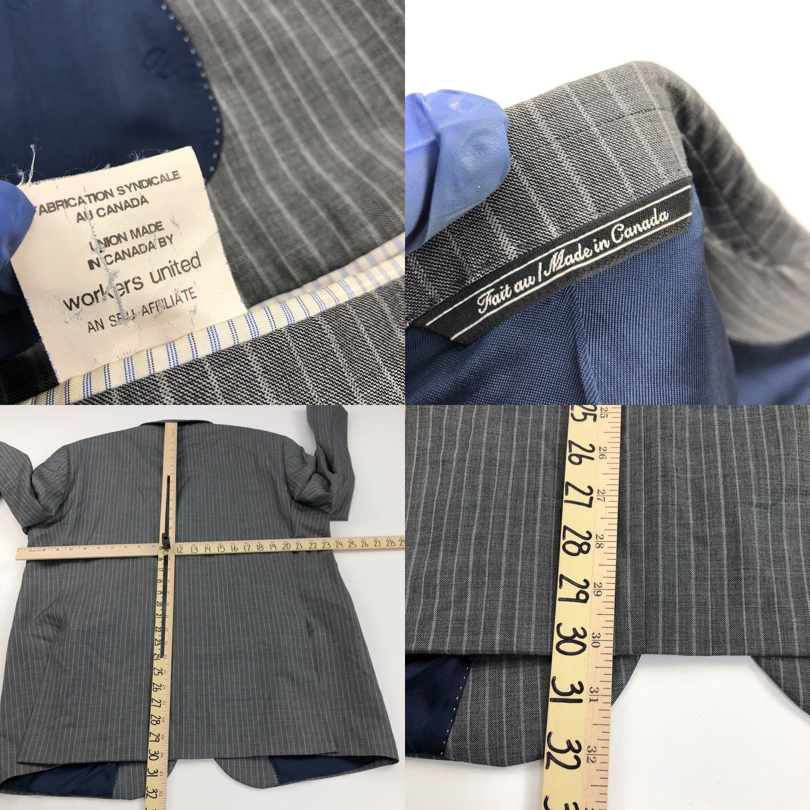 David Donahue David Donahue 46R Wool Blend Sport Coat Jacket Size US S / EU 44-46 / 1 - 10 Thumbnail