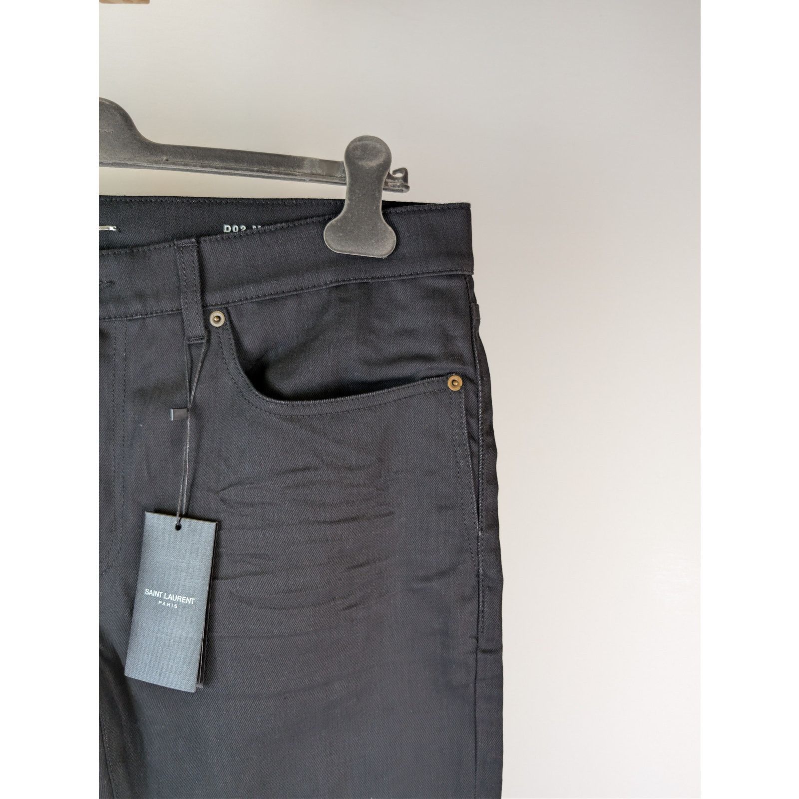 Saint Laurent Paris o1rshd1 Q:2 / Slim Fit Jean Denim in Black Size US 36 / EU 52 - 4 Thumbnail