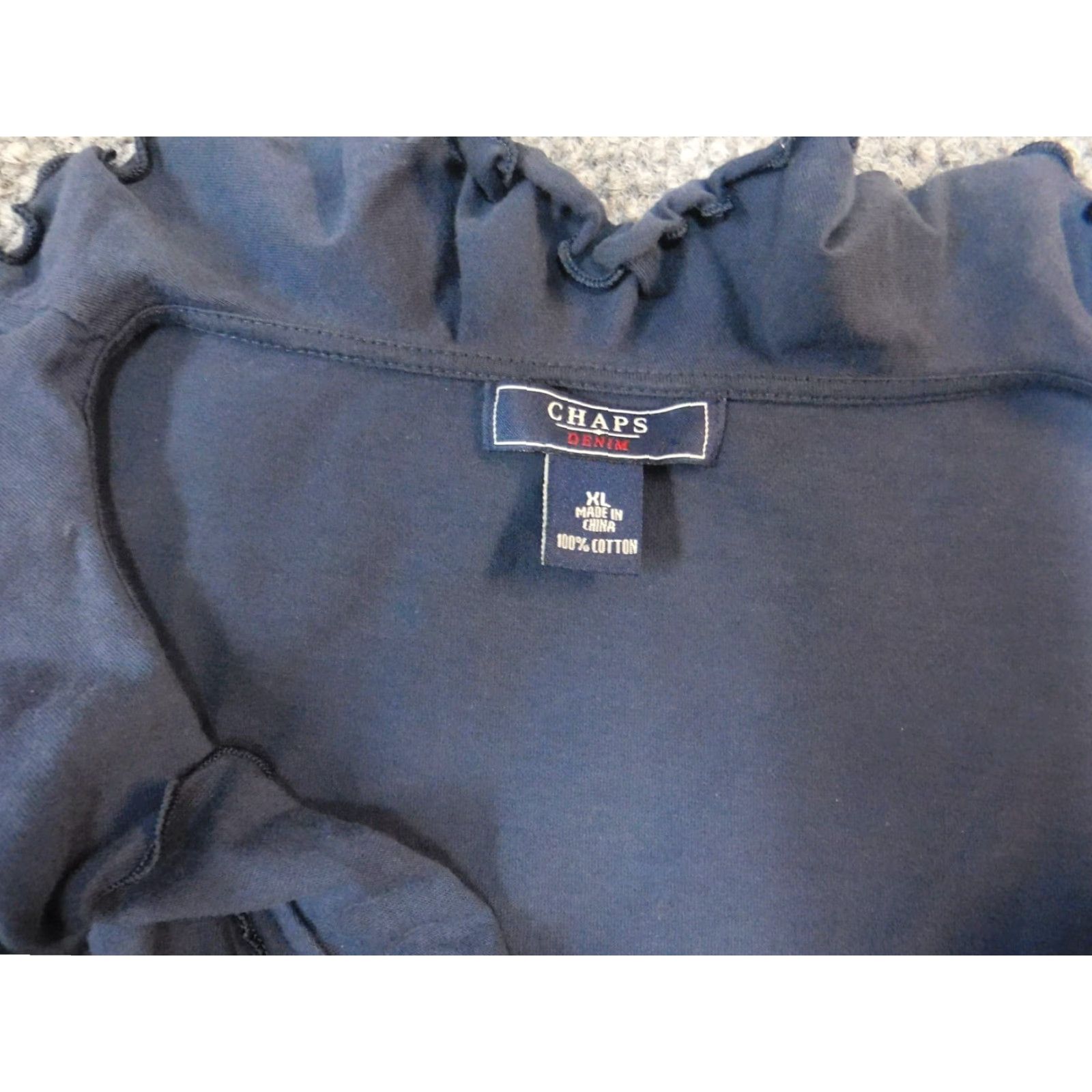 Chaps Chaps Blouse Shirt Women XL Blue Crew Neck Pullover Classic Casual Stretch Breathable Size XL / US 12-14 / IT 48-50 - 4 Thumbnail