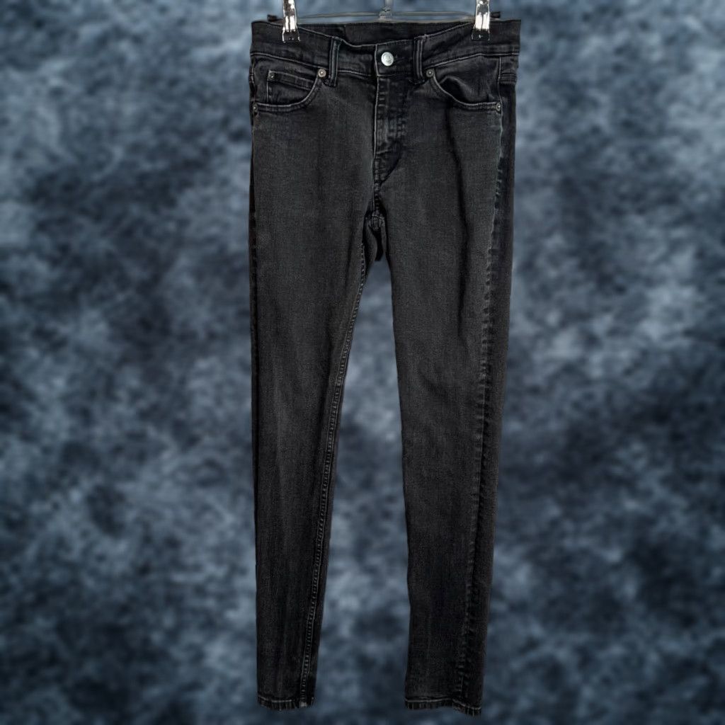 Cheap Monday VINTAGE Cheap Monday Jeans Slim Denim Women 26 Inseam 30 Black Skinny Stretch Cotton Blend Women Size 26" / US 2 / IT 38 - 1 Thumbnail