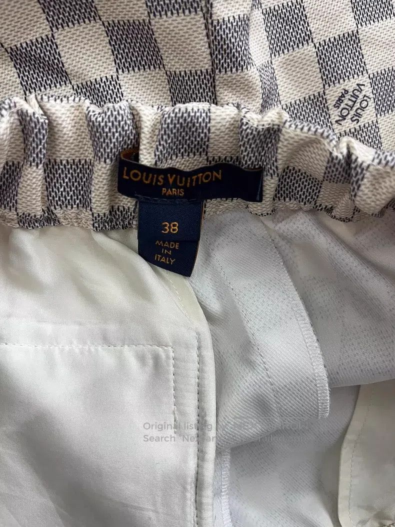 Louis Vuitton Louis Vuitton White checkerboard shorts Size US 38 / EU 54 - 4 Thumbnail