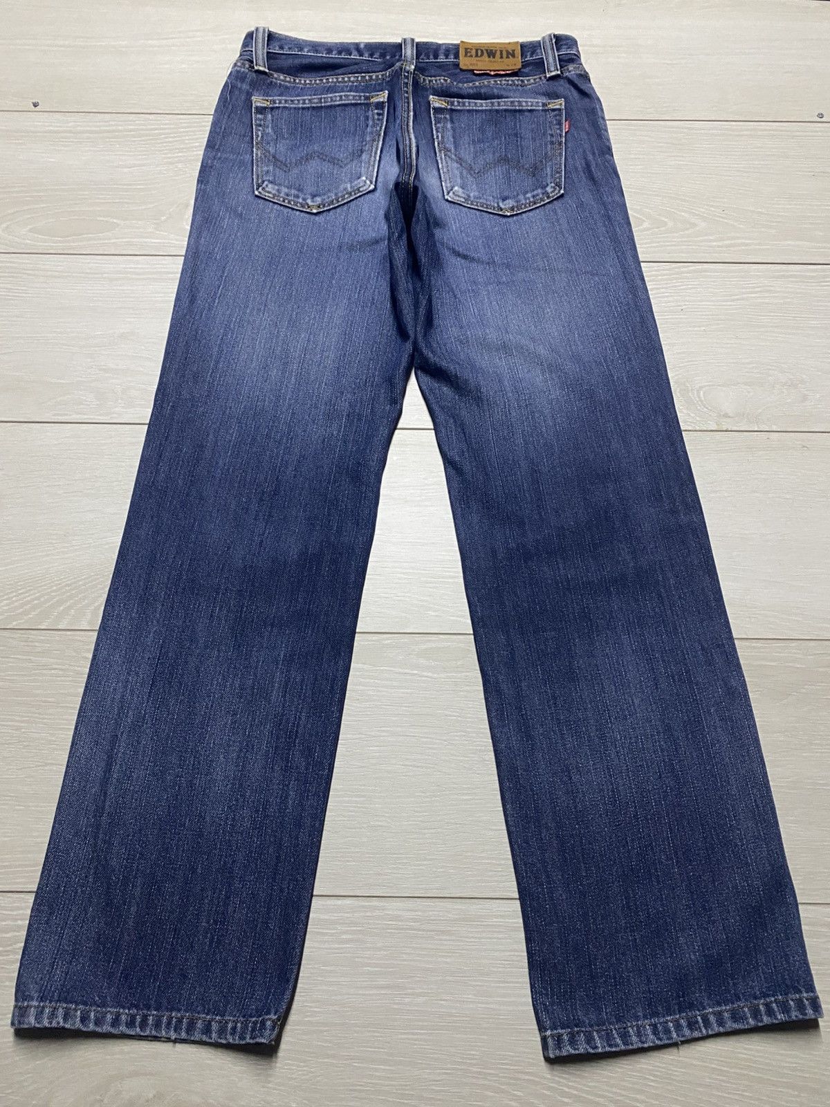 Edwin Vintage Edwin 403 Blue Wash straight Fit Jeans Size US 30 / EU 46 - 2 Thumbnail