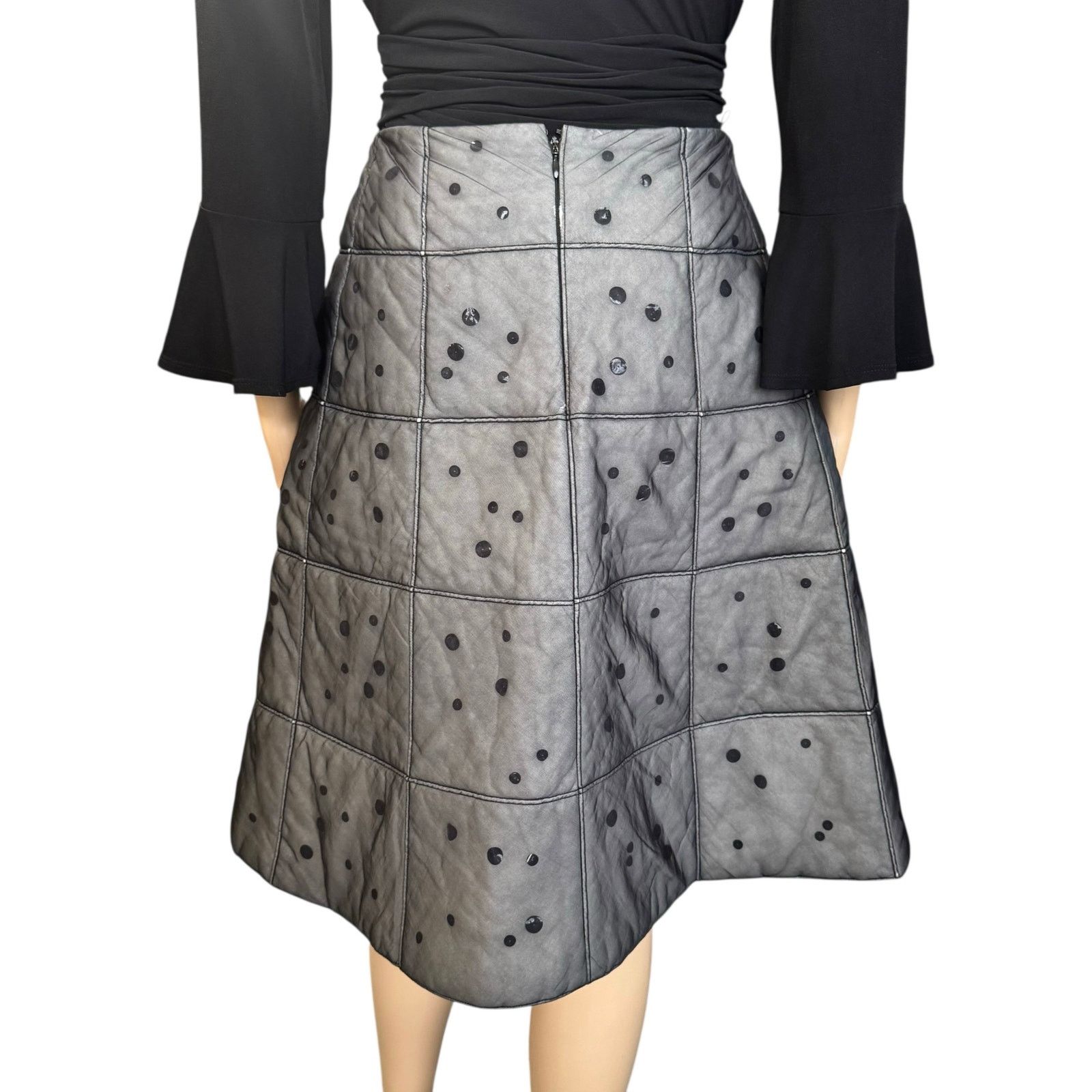 Chanel Chanel Polka Dot Skirt Size 27" / US 4 / IT 40 - 4 Thumbnail