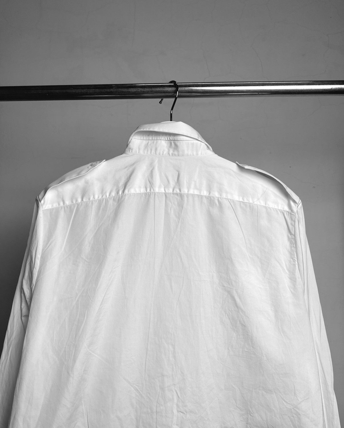 Prada Prada Runway FW2023 White Cutton Utility Shirt Size US L / EU 52-54 / 3 - 9 Thumbnail