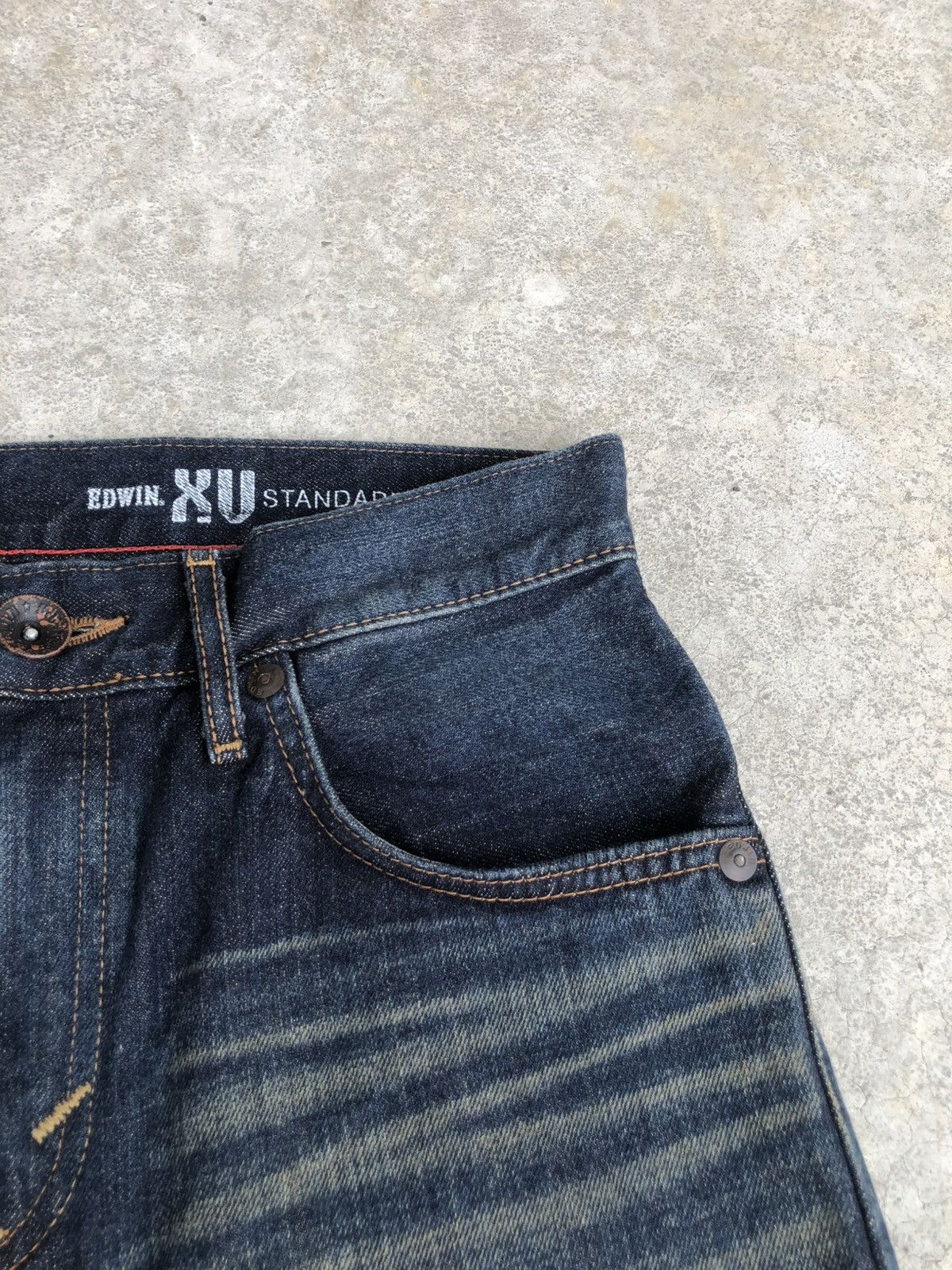 If Six Was Nine Japanese Edwin XU Flared Jeans Distressed Jeans Size US 31 - 14 Thumbnail