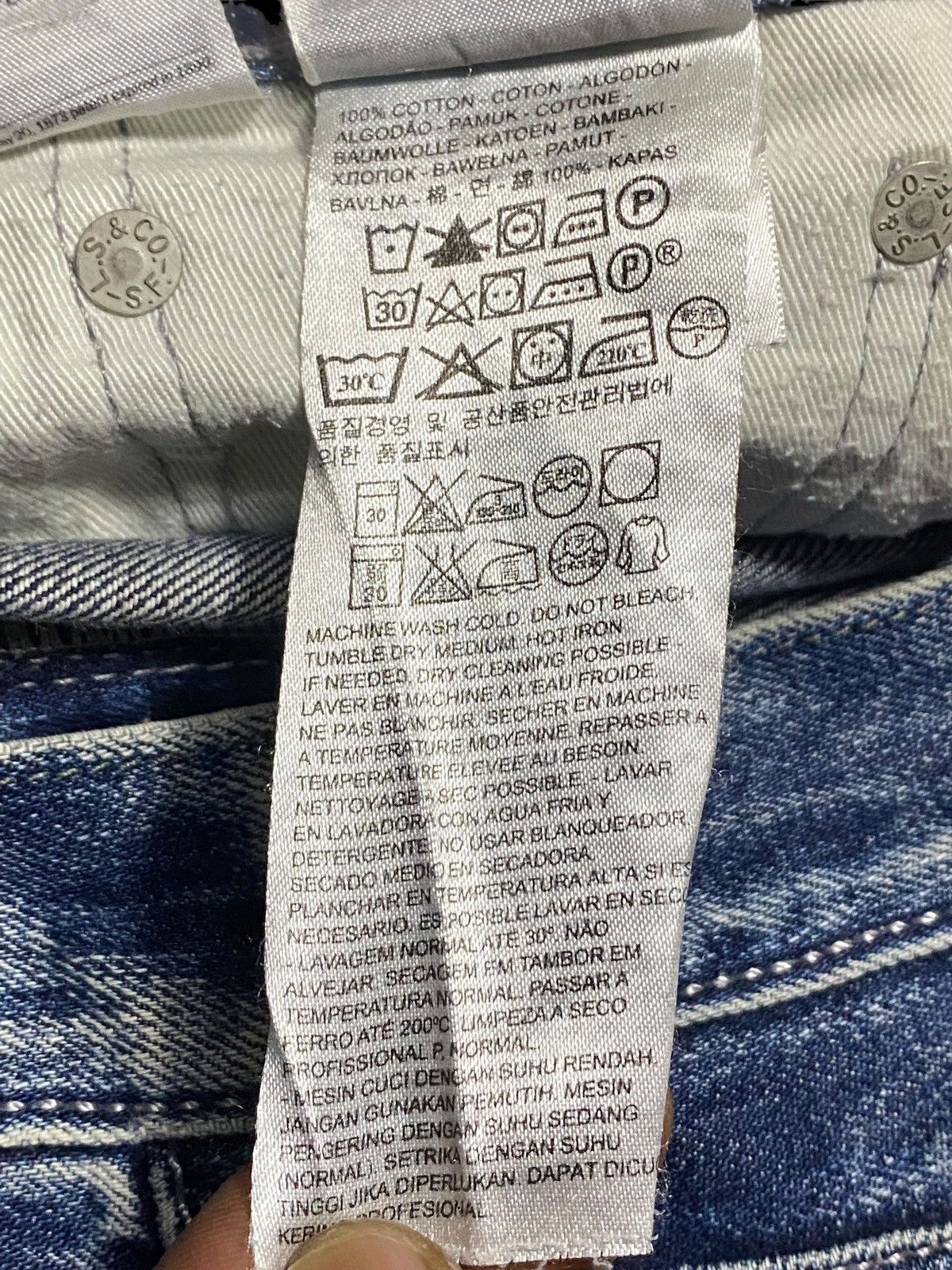 Levi's Vintage Clothing Levis 508 Y2K Unique Faded Slim Jeans Size US 34 / EU 50 - 17 Thumbnail