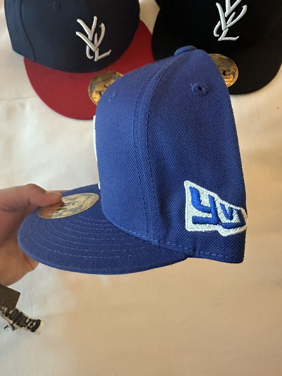 Playboi Carti Opium YVL complexcon fitted hat BLUE size 7 1