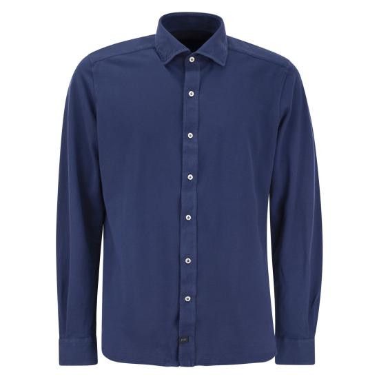 Fay FAY Men Long Tops NRMA348257TVXF BLUE Size US XL / EU 56 / 4 - 1 Thumbnail