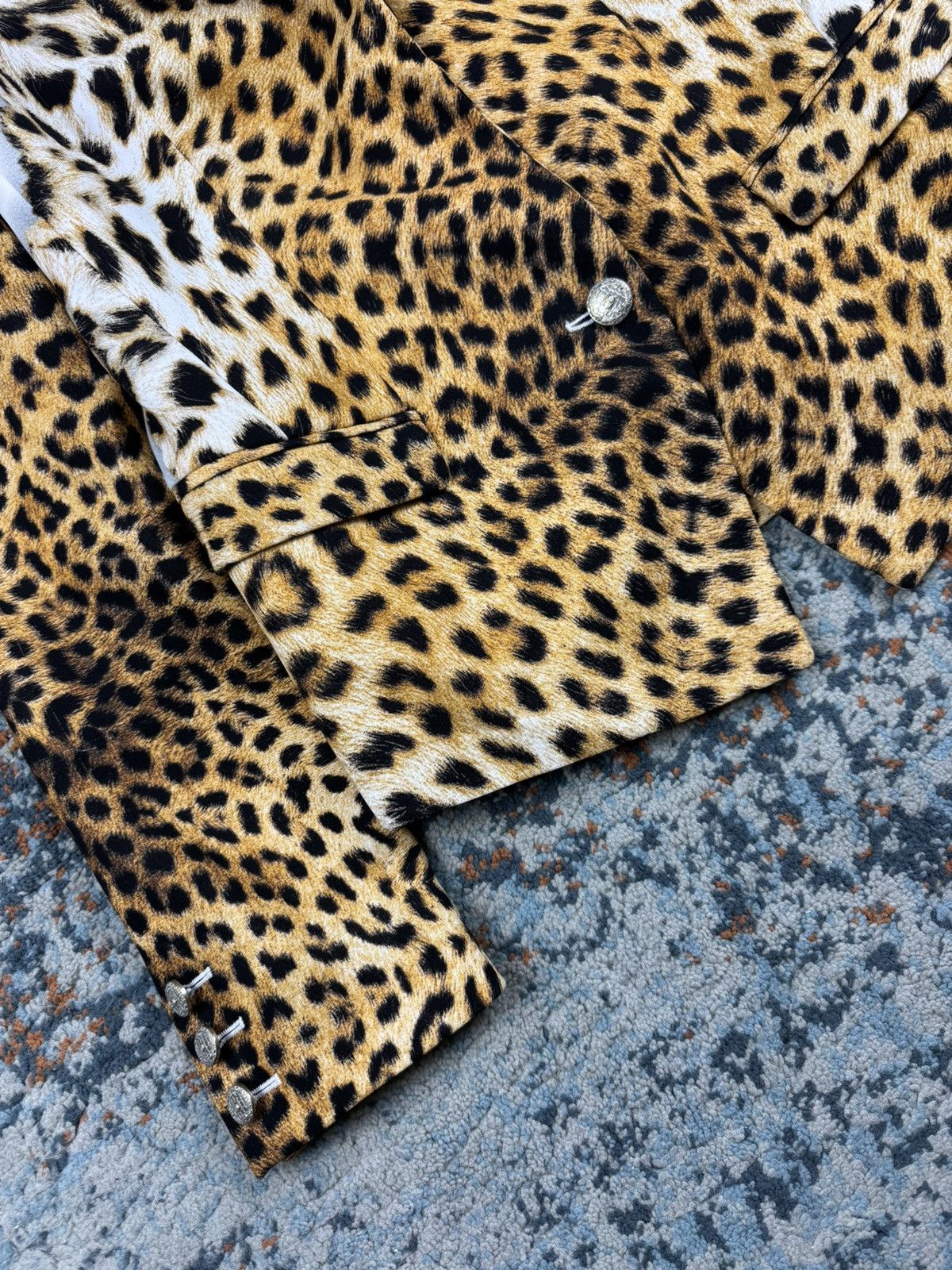 Just Cavalli Just Cavalli animal leopard print white blazer glamour y2k Size L / US 10 / IT 46 - 7 Thumbnail