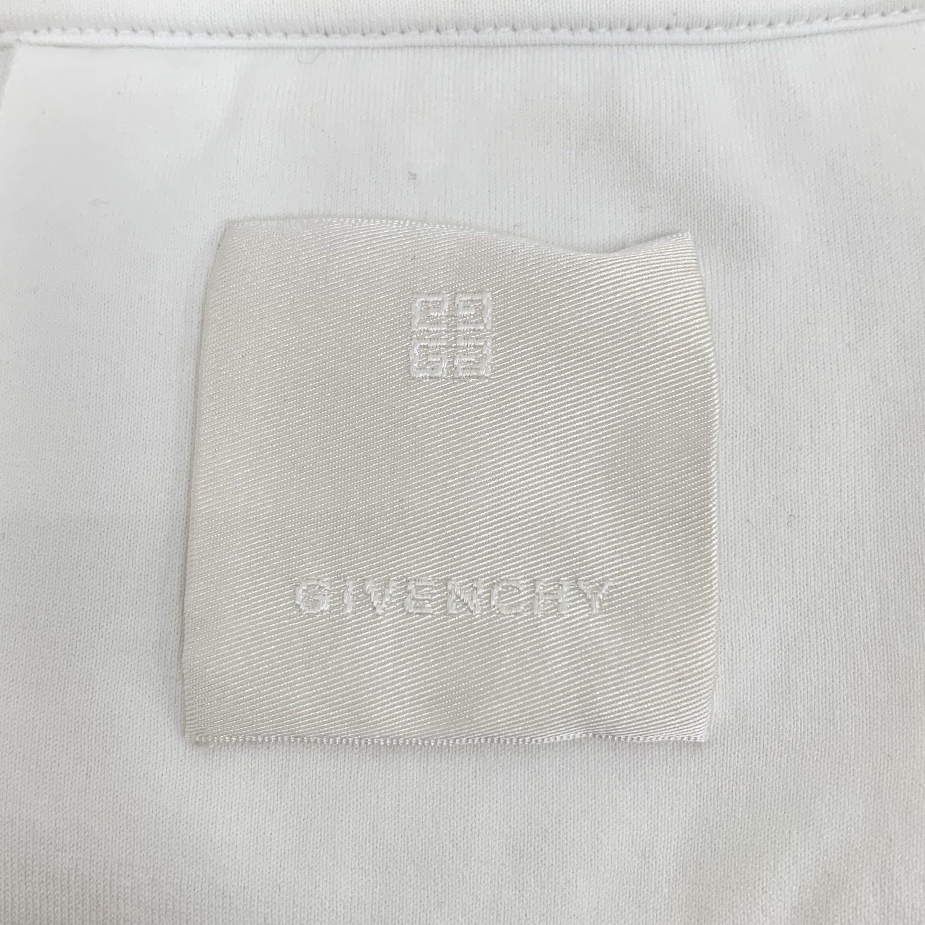 Givenchy Givenchy Logo Print Cotton T-Shirt White (XL) Size US XL / EU 56 / 4 - 5 Thumbnail