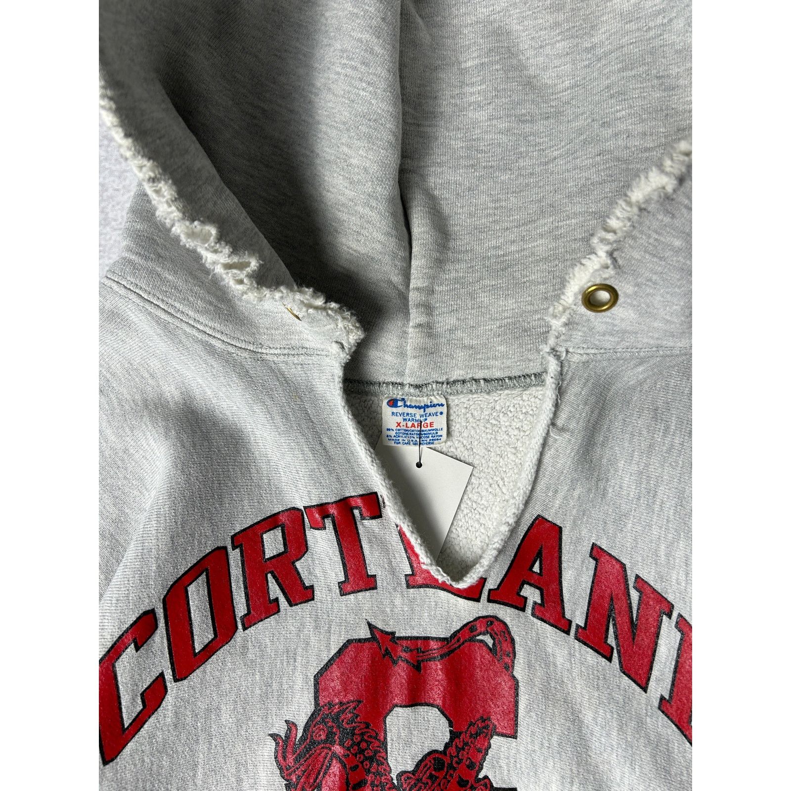 Champion Vintage 90s Champion Cortland Reverse Weave Hoodie - Mens XL Size US XL / EU 56 / 4 - 4 Thumbnail