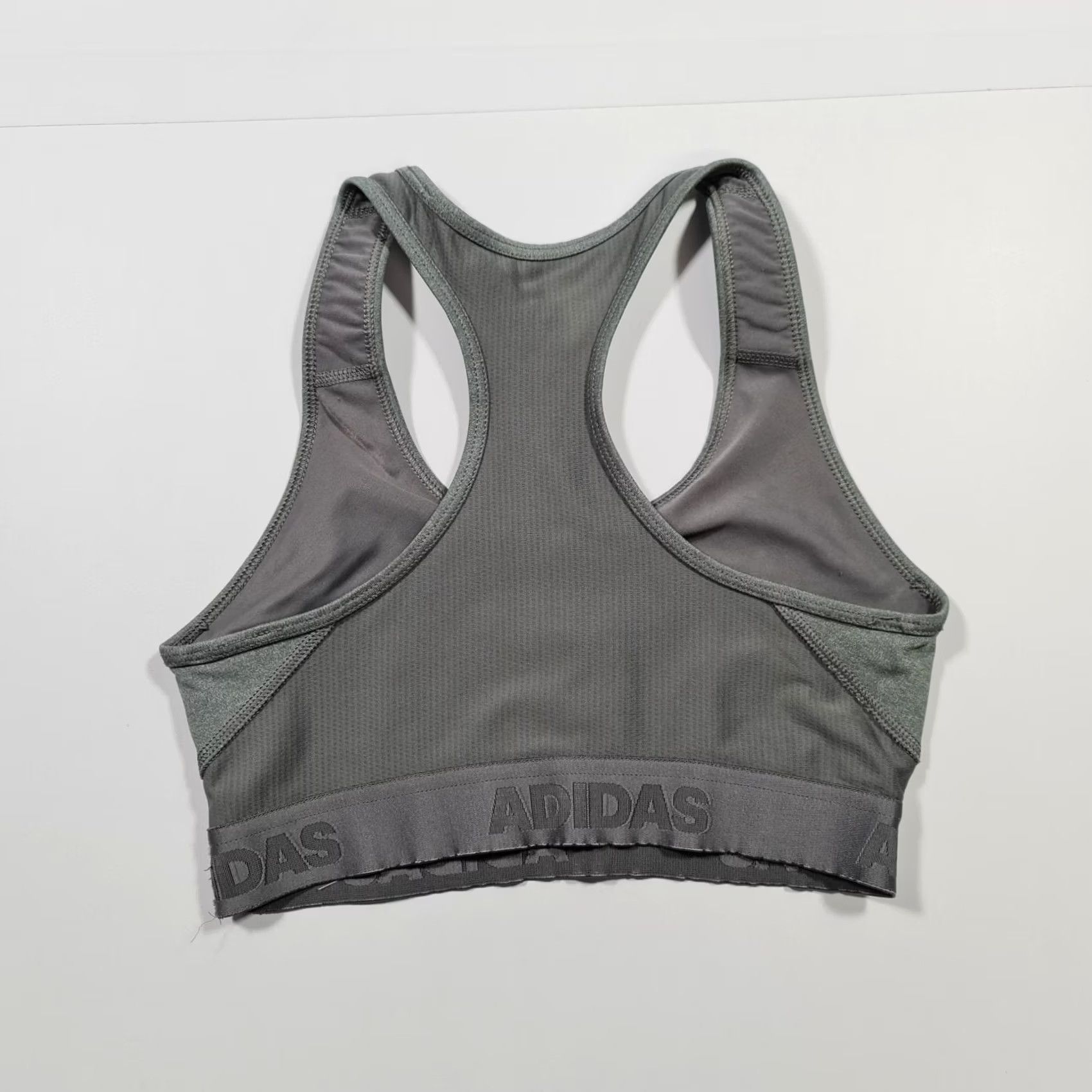 Adidas Adidas Sports Bra Grey XS Non Padded Medium Support Racerback Logo Women’s Top Size XS / US 0-2 / IT 36-38 - 4 Thumbnail