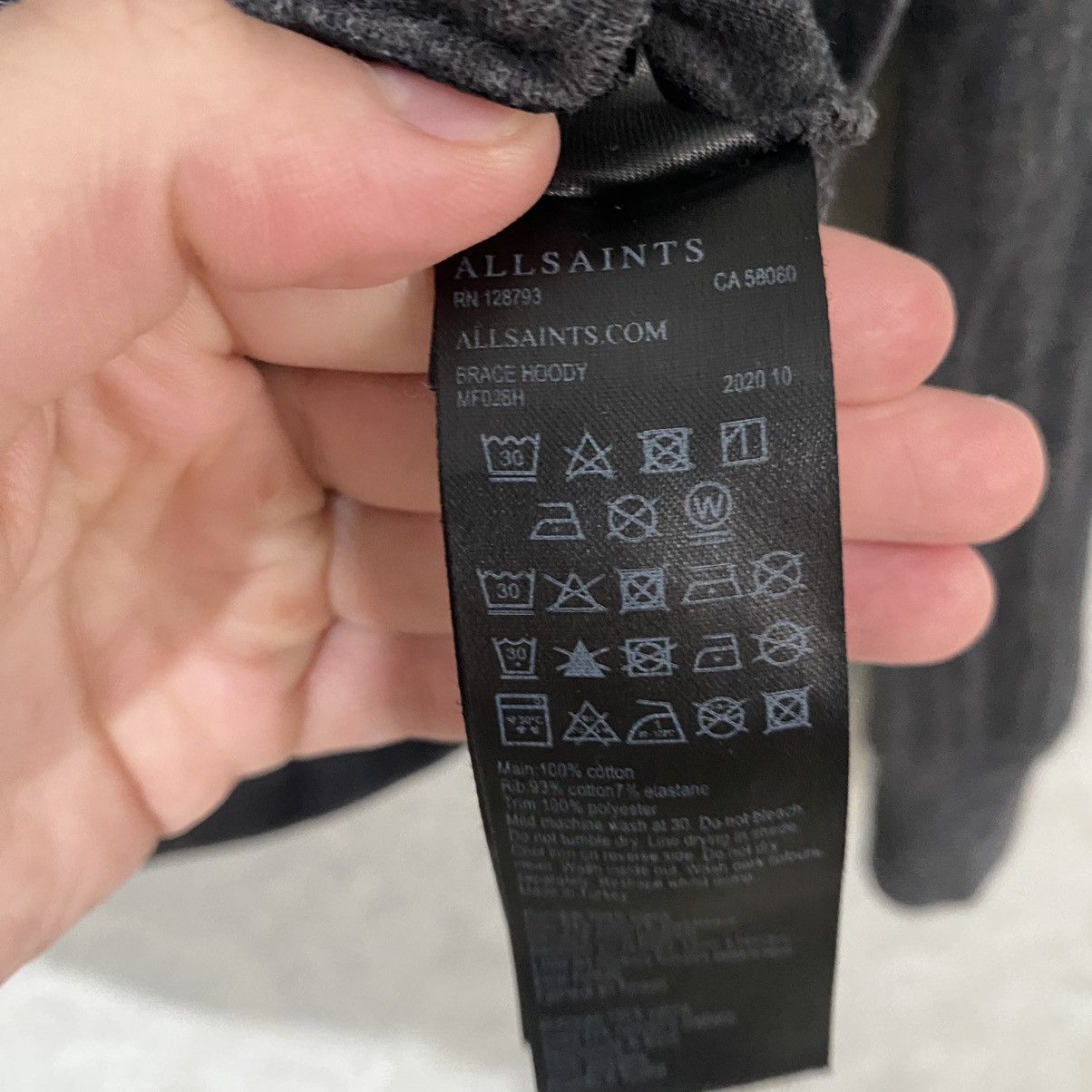 Allsaints Allsaints Luxury Zip Hoodie Grey Small Logo Y2K Japan Style Size US S / EU 44-46 / 1 - 12 Thumbnail