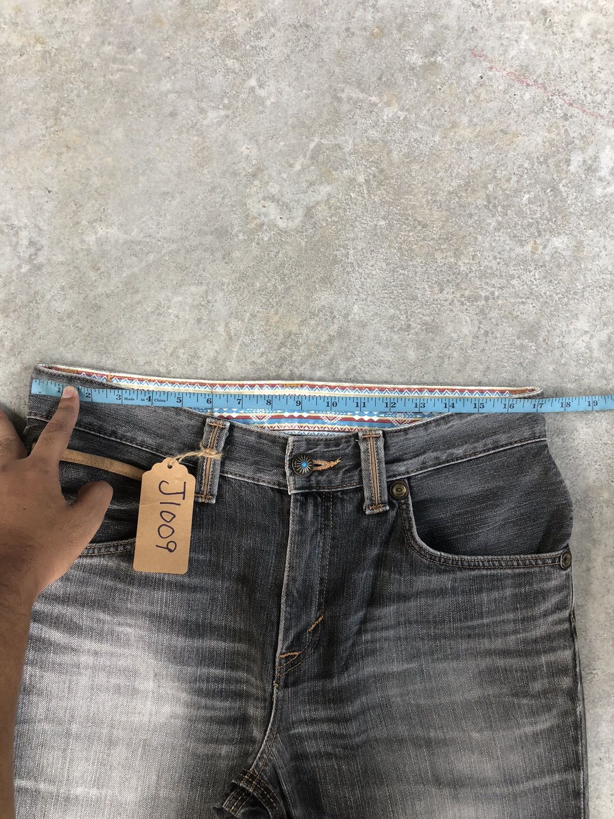If Six Was Nine Japanese Edwin XV Flared Jeans Distressed Jeans Navajo Style Size US 33 - 19 Thumbnail