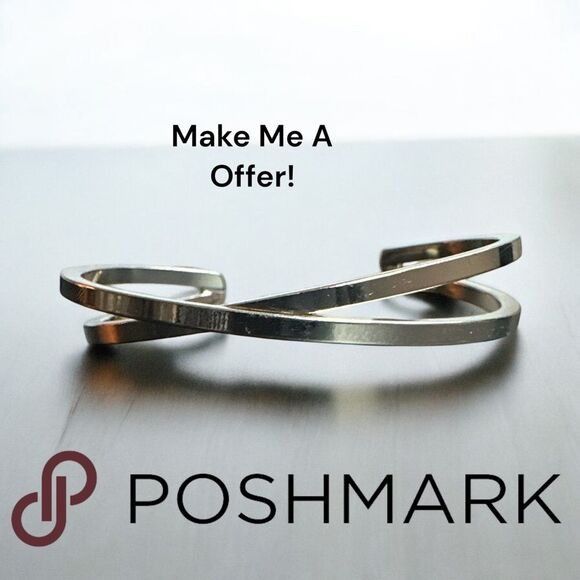 Other Silver Tone Open Cuff Bracelet With Twisted Design Size ONE SIZE - 2 Thumbnail
