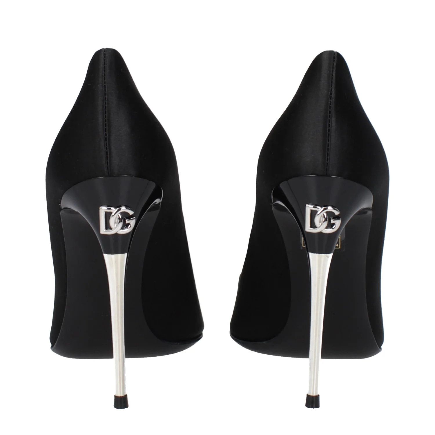 Dolce & Gabbana ob1o1e1124 Satin Pumps in Black Size US 7 / IT 37 - 5 Thumbnail