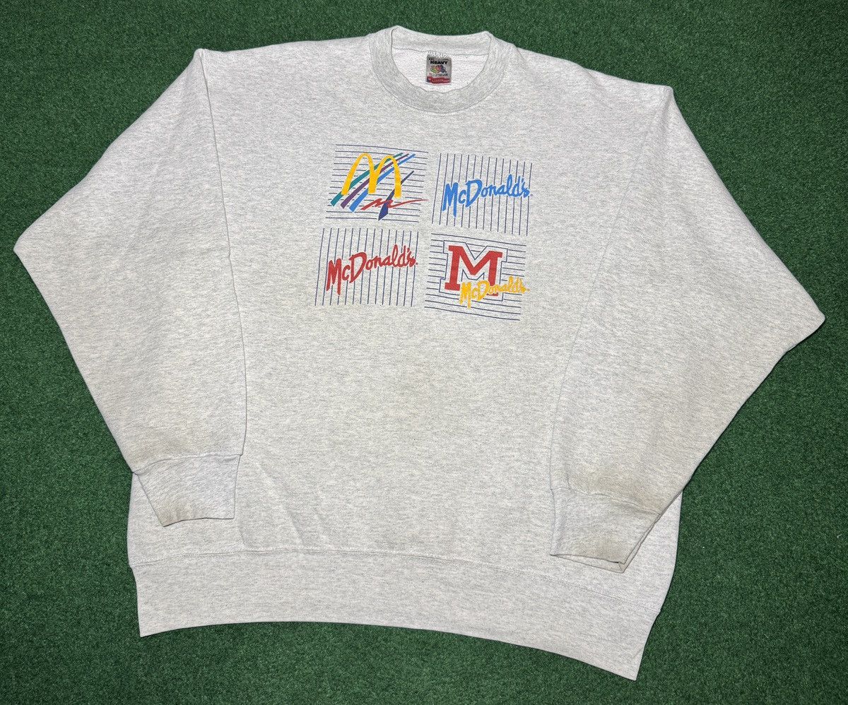 Fruit Of The Loom × Vintage Vintage 90s McDonald’s Fast Food Promo RARE XXL Sweatshirt Size US XXL / EU 58 / 5 - 1 Thumbnail