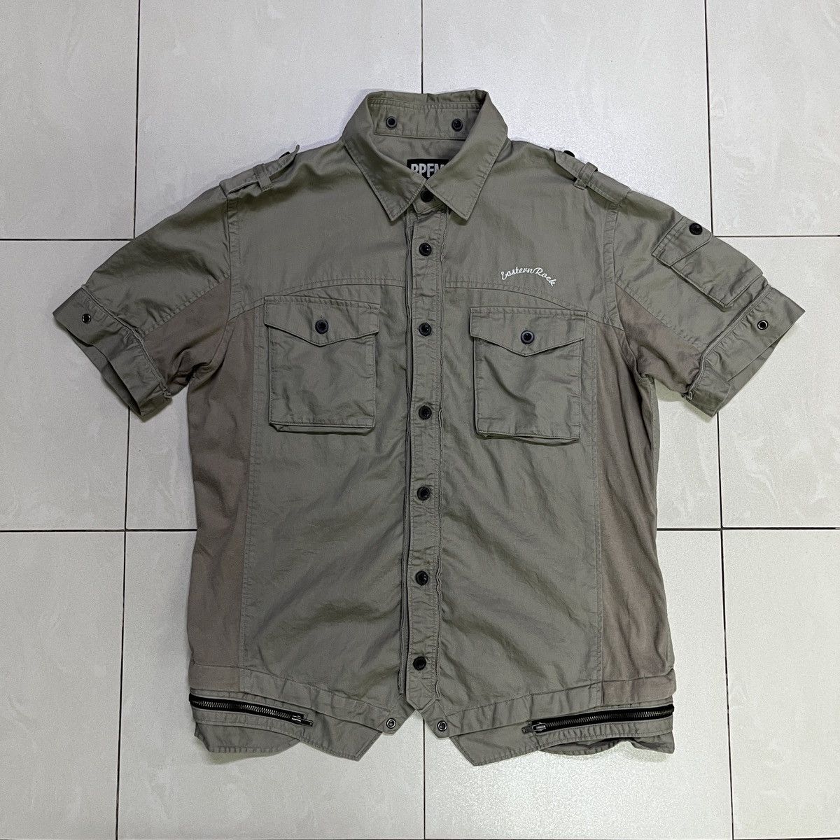 PPFM Vintage Ppfm Eastern Rock Military Modular Shirt Size US S / EU 44-46 / 1 - 1 Thumbnail