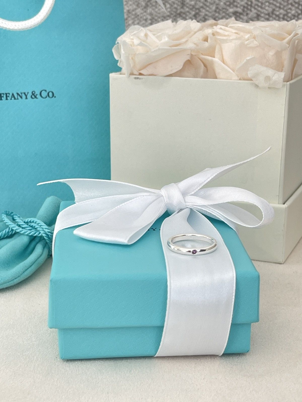 Tiffany & Co. Tiffany & Co. Silver Peretti Pink Sapphire sz. 5.5 $550 Size ONE SIZE - 11 Thumbnail