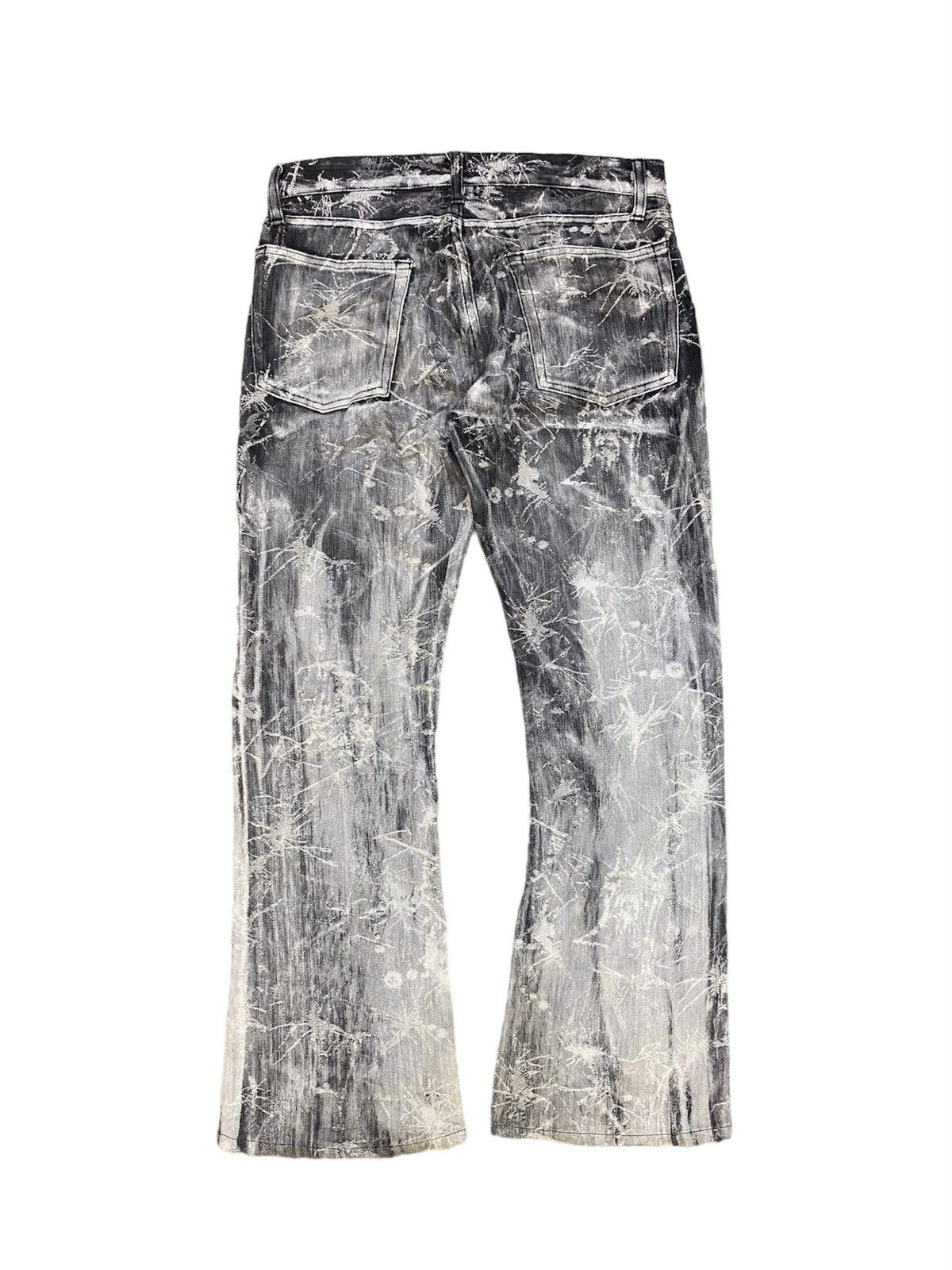 If Six Was Nine EDGE Rupert Spider Web Distressed Flare Denim Pant Size US 29 - 2 Thumbnail