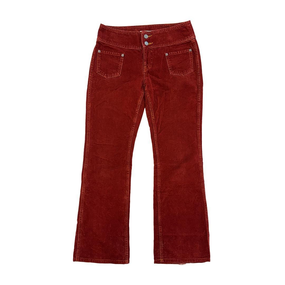 Hysteric Glamour Hysteric Glamour Corduroy Orange Boot Cut Pants (Free Size) Size 24" / US 00 / IT 34 - 1 Thumbnail