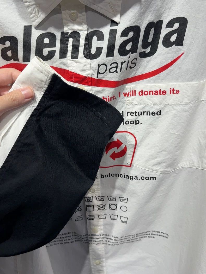 Balenciaga Balenciaga Fake two shirts with long sleeves 2502-Nextarrow Size US XS / EU 42 / 0 - 6 Thumbnail