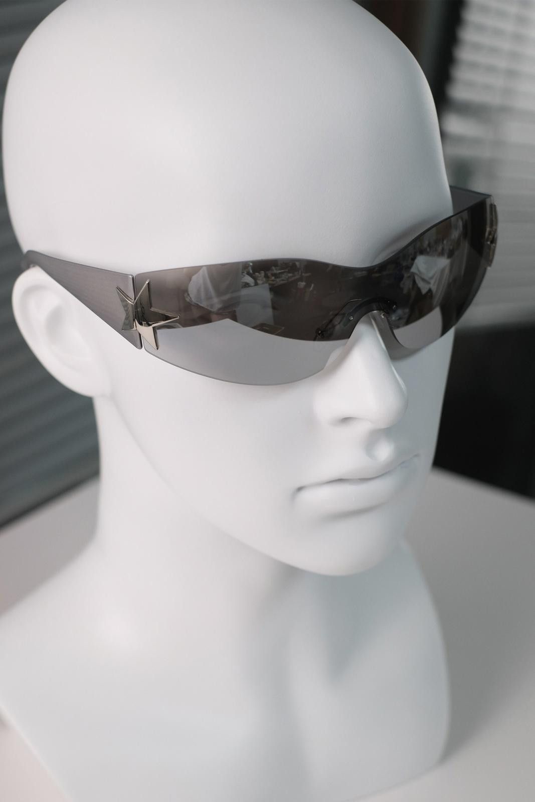 Other Y2k Vtg Avant Garde Cyber Punk Sliver Sunglasses Unisex OS Size ONE SIZE - 5 Thumbnail